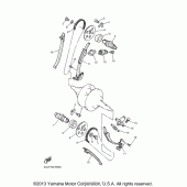 Схема узла: Распредвал и Цепь ГРМ Yamaha XV250 V-Star