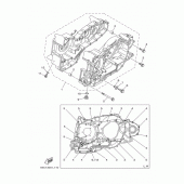 Схема вузла: Картер двигуна Yamaha XP500 T-MAX 530