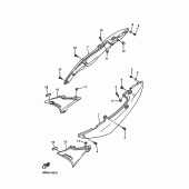 Схема вузла: Боковая крышка Yamaha XJ600 Diversion (S-TYPE)