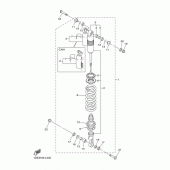 Схема вузла: Задня підвіска Yamaha WR450F