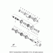 Схема узла: Трансмиссия Yamaha XV1700 Road Star Midnight Silverado