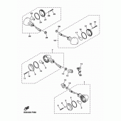 Схема вузла: Поворотники Yamaha XVS950 XV950 Racer