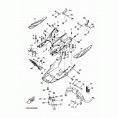 Схема вузла: Підніжки та Підставка Yamaha YP400
