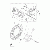 Схема вузла: Переднє гальмо Yamaha WR250 WR250R