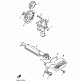 Схема узла: Масляный насос Yamaha XV535 Virago