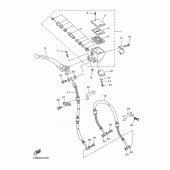 Схема вузла: Передній гальмівний циліндр Yamaha XJ6 Diversion (S-TYPE)