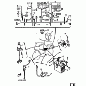 Схема узла: Электрооборудование 2 Yamaha YZF750 YZF750