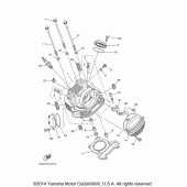 Схема вузла: Головка циліндра Yamaha TTR230 TT-R230