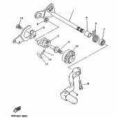 Схема узла: Вал переключения Yamaha YZ125