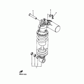 Схема вузла: Задня підвіска Yamaha YZF-R6/YZF600 R6