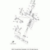 Схема узла: Рулевой механизм Yamaha XV1600 Road Star Silverado