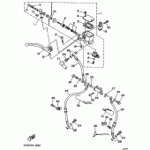 Схема вузла: Передній гальмівний циліндр Yamaha TDM850