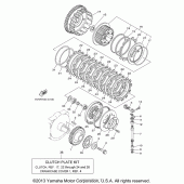 Схема вузла: Зчеплення Yamaha XV1700 Road Star S