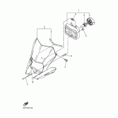 Схема вузла: Фара Yamaha WR250 WR250R