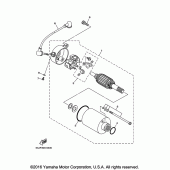 Схема вузла: Електричний стартер Yamaha XV250 V-Star