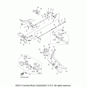 Схема вузла: Підніжки та підставка Yamaha XVS650 V-Star Custom