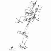 Схема узла: Рулевой механизм Yamaha XTZ750 Super Tenere