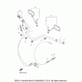 Схема вузла: Кермо та Тросики Yamaha XVS650 V-Star Custom