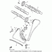 Схема узла: Camshaft-chain Yamaha XVZ1300 Venture Royale