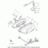 Схема узла: Задний фонарь (Стоп-сигнал) Yamaha XVZ1300 Venture Royale