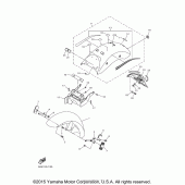 Схема узла: Крыло Yamaha XVS950 V-Star Tourer