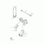 Схема вузла: Масляний насос Yamaha YZF-R1 R1