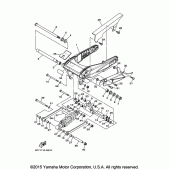 Схема вузла: Задній важіль та підвіска Yamaha XV1900 Raider