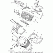 Схема вузла: Циліндр Yamaha XVS1100 V-Star Custom