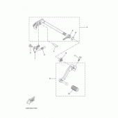Схема вузла: Вал перемикання Yamaha WR125 WR125R