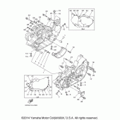 Схема узла: Картер двигателя Yamaha XV1700 Road Star Midnight Warrior