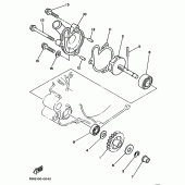 Схема узла: Водяной насос Yamaha YZ125