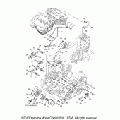Схема вузла: Масляний насос Yamaha XV1900 Roadliner Midnight