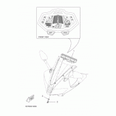 Схема вузла: Панель приладів Yamaha YZF-R125
