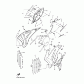 Схема узла: Боковая крышка Yamaha WR250 WR250F