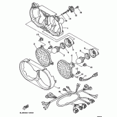 Схема узла: Опция (HEADLIGHT; FOR NORWAY) Yamaha XTZ750 Super Tenere