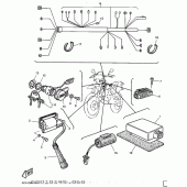 Схема узла: Электрооборудование 1 Yamaha TT600