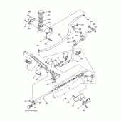 Схема узла: Задний тормозной цилиндр Yamaha XV1700 Road Star Warrior