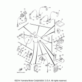 Схема вузла: Електроустаткування (1) Yamaha XV1900 Raider S