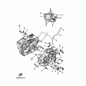 Схема вузла: Картер двигуна Yamaha XT350 XT350