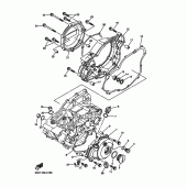 Схема вузла: Кришки картера 1 Yamaha YZ250 YZ250F