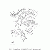 Схема узла: Крыло Yamaha XV1900 Roadliner S