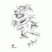 Схема узла: Топливный бак Yamaha XVS1100 Drag Star Classic