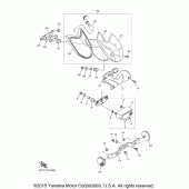 Схема узла: Задний фонарь (Стоп-сигнал) Yamaha XVS950 V-Star