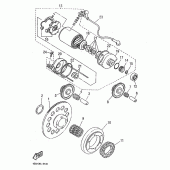 Схема узла: Привод стартера Yamaha SZR660