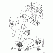 Схема вузла: Опція (КАРБЮРАТОР, ШАСІ(ДЛЯ АВСТРІЇ)) Yamaha TDM850