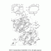 Схема вузла: Картер двигуна Yamaha XVS650 V-Star Custom