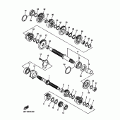 Схема вузла: Трансмісія Yamaha FZ1 FZ1 FAZER (S-TYPE)