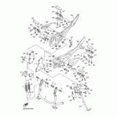 Схема вузла: Підніжки та підставка Yamaha XJ6 Diversion (S-TYPE)