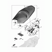 Схема вузла: Сидіння Yamaha XP530 T-MAX SX