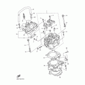 Схема узла: Цилиндр Yamaha YZ450F YZ450F